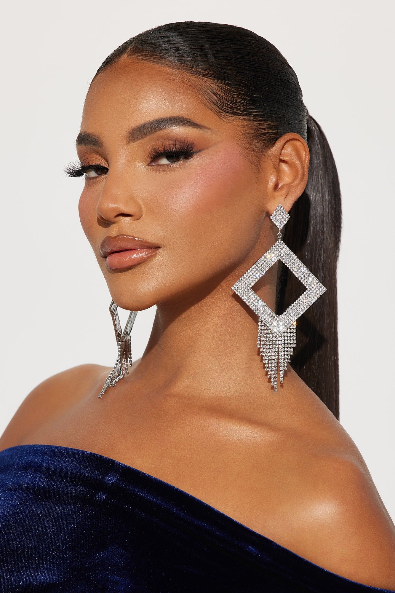 Beverly Hills Drop Earrings - Silver sold by Fashion Nova product image thumbnail 2