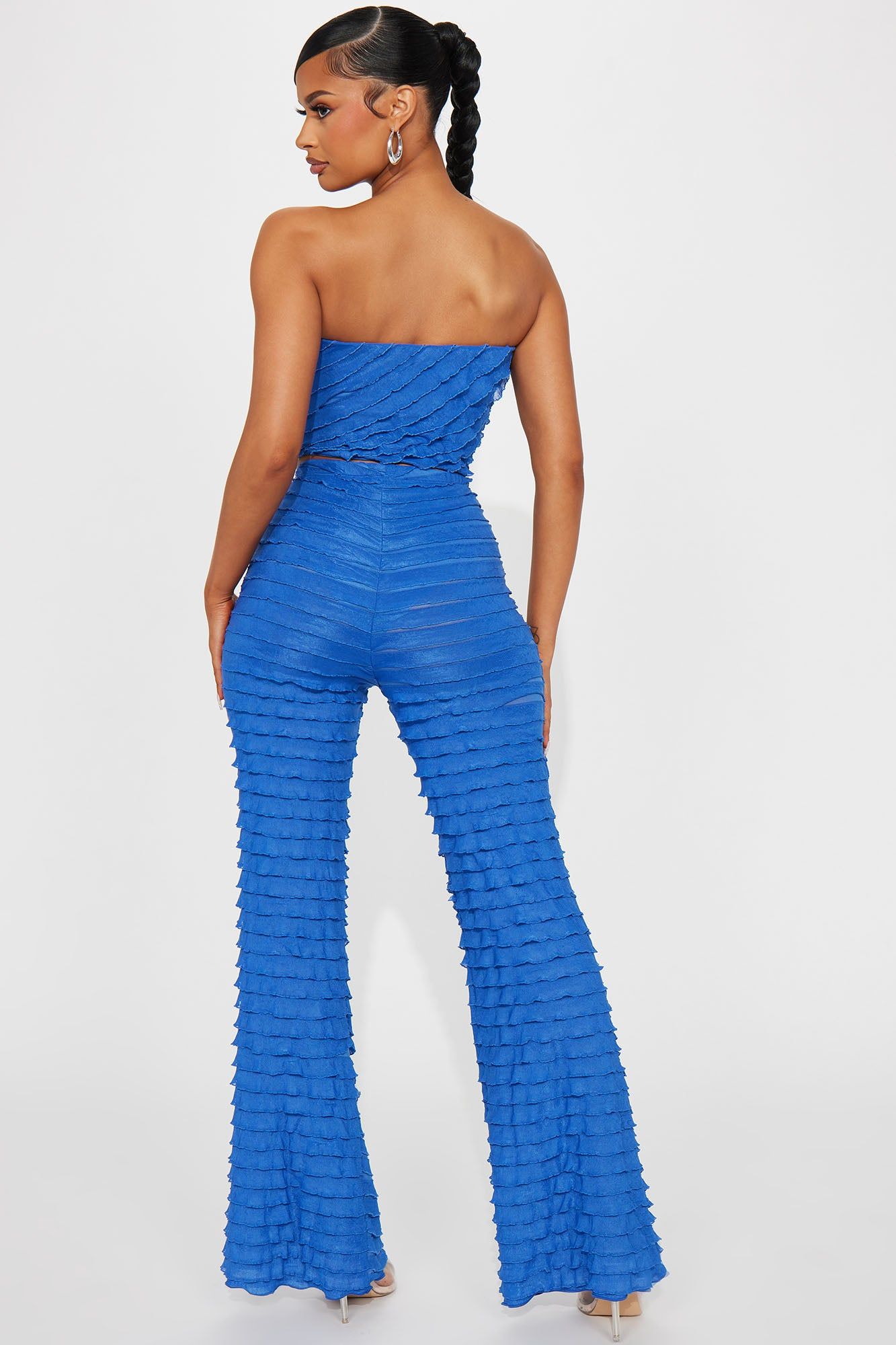 Same Energy Textured Pant Set - Royal sold by Fashion Nova product image thumbnail 4