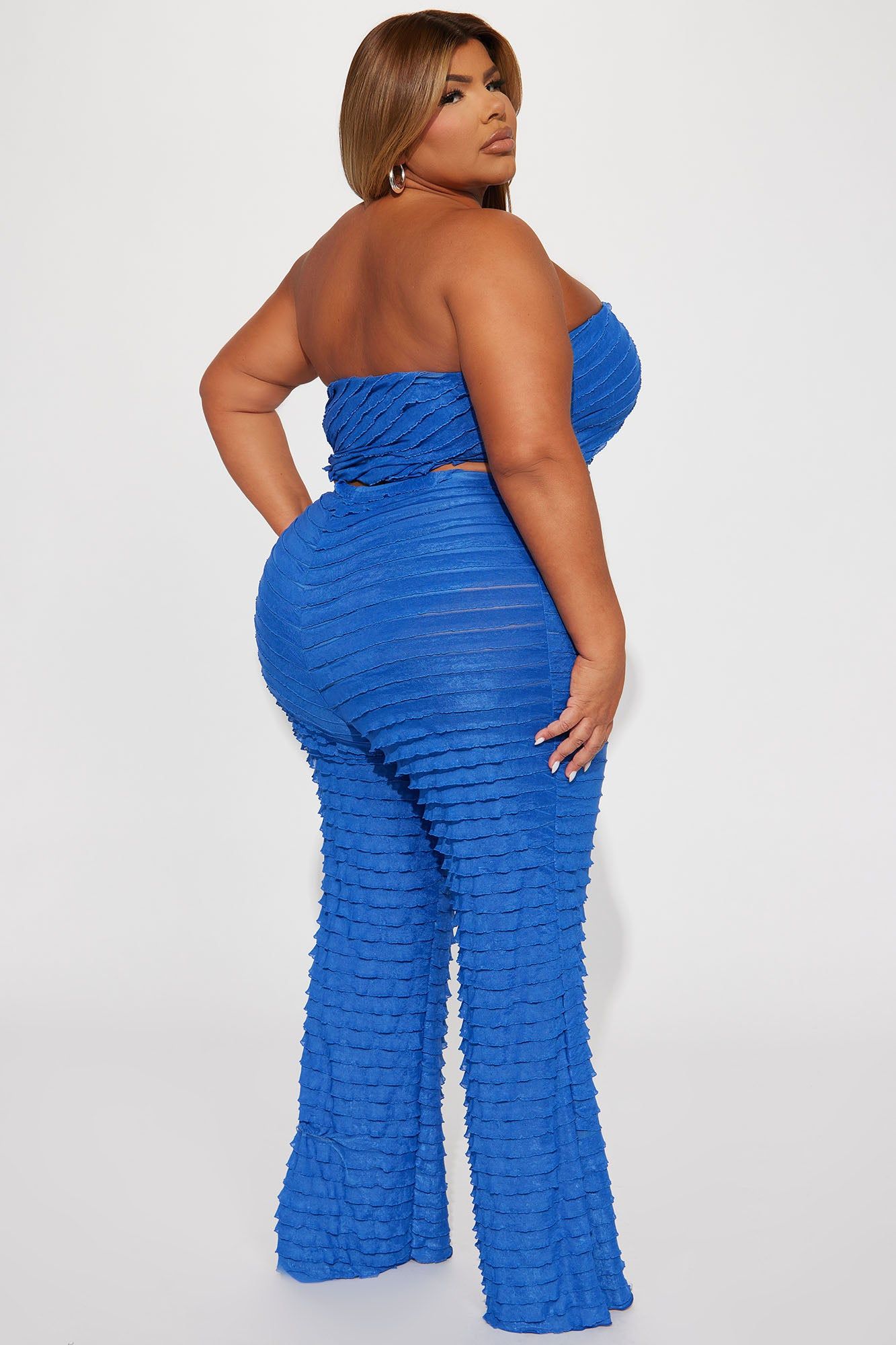 Same Energy Textured Pant Set - Royal sold by Fashion Nova product image thumbnail 7