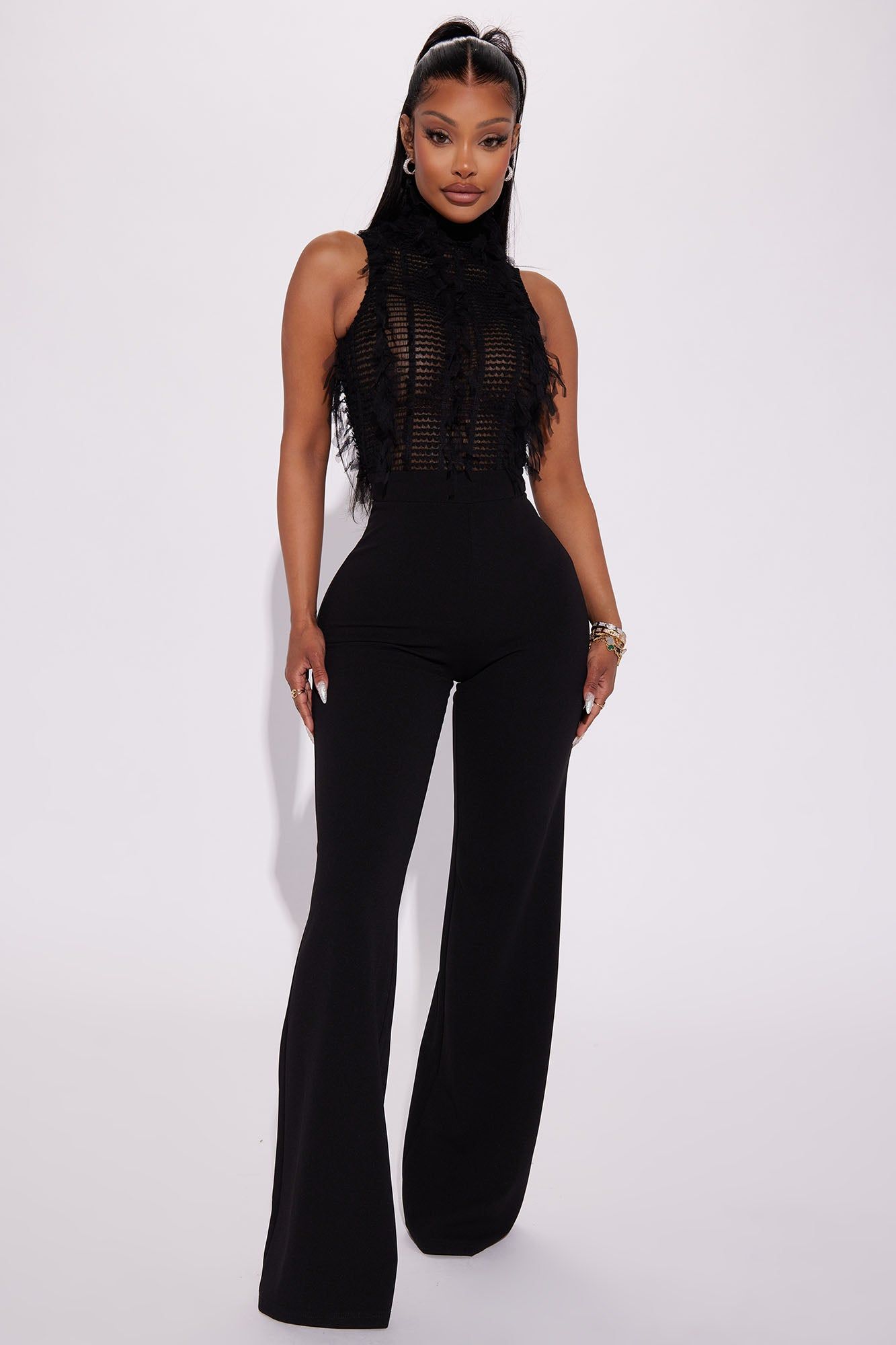 Make The Move Jumpsuit - Black sold by Fashion Nova