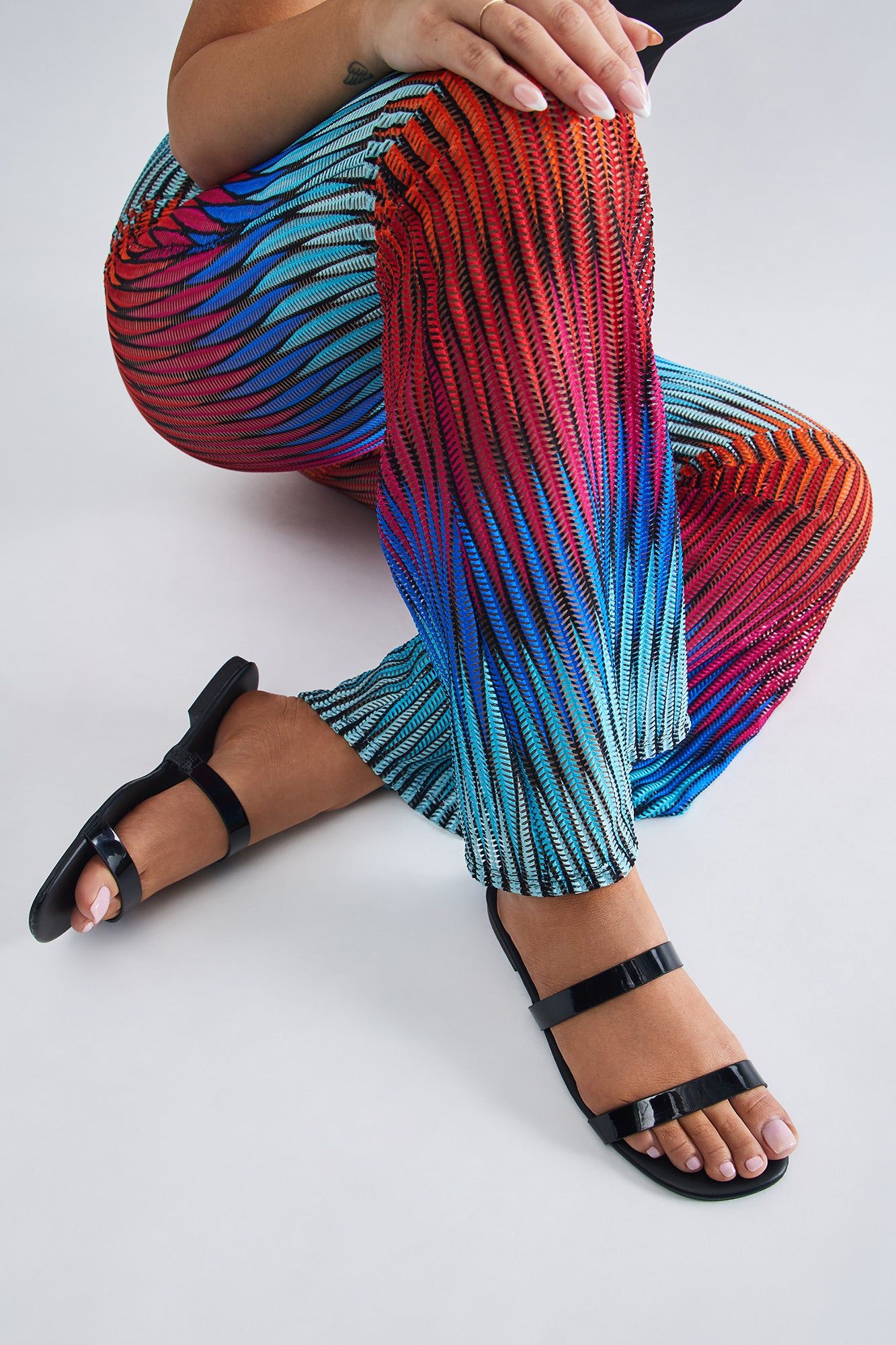 Nikkie Flat Sandals - Black sold by Fashion Nova product image thumbnail 2