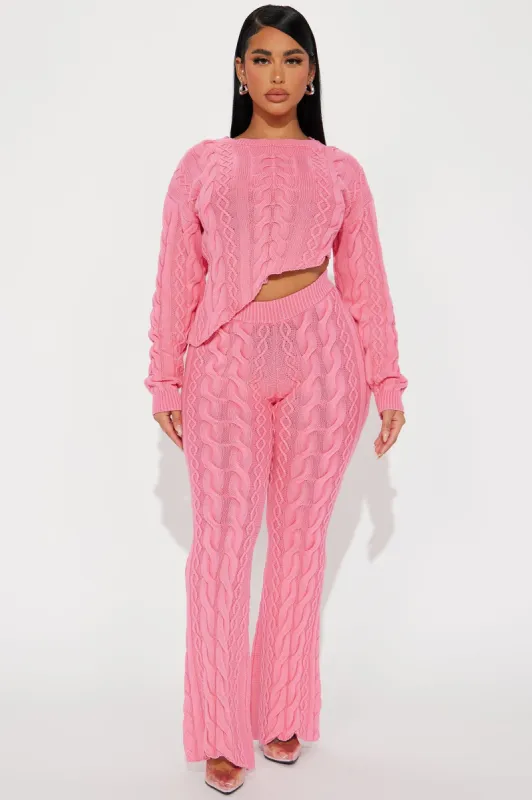 In My Fun Era Washed Sweater Set - Pink sold by Fashion Nova