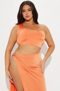 Walking Down The Street Maxi Dress - Orange sold by Fashion Nova