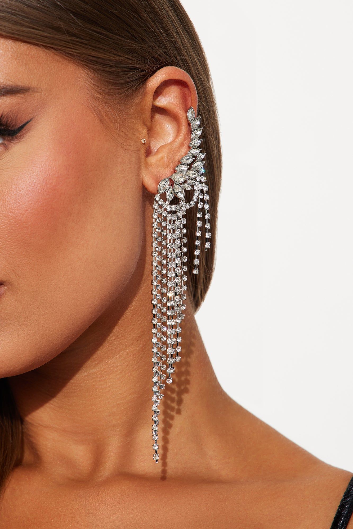 Never Too Flashy Drop Earrings - Silver sold by Fashion Nova