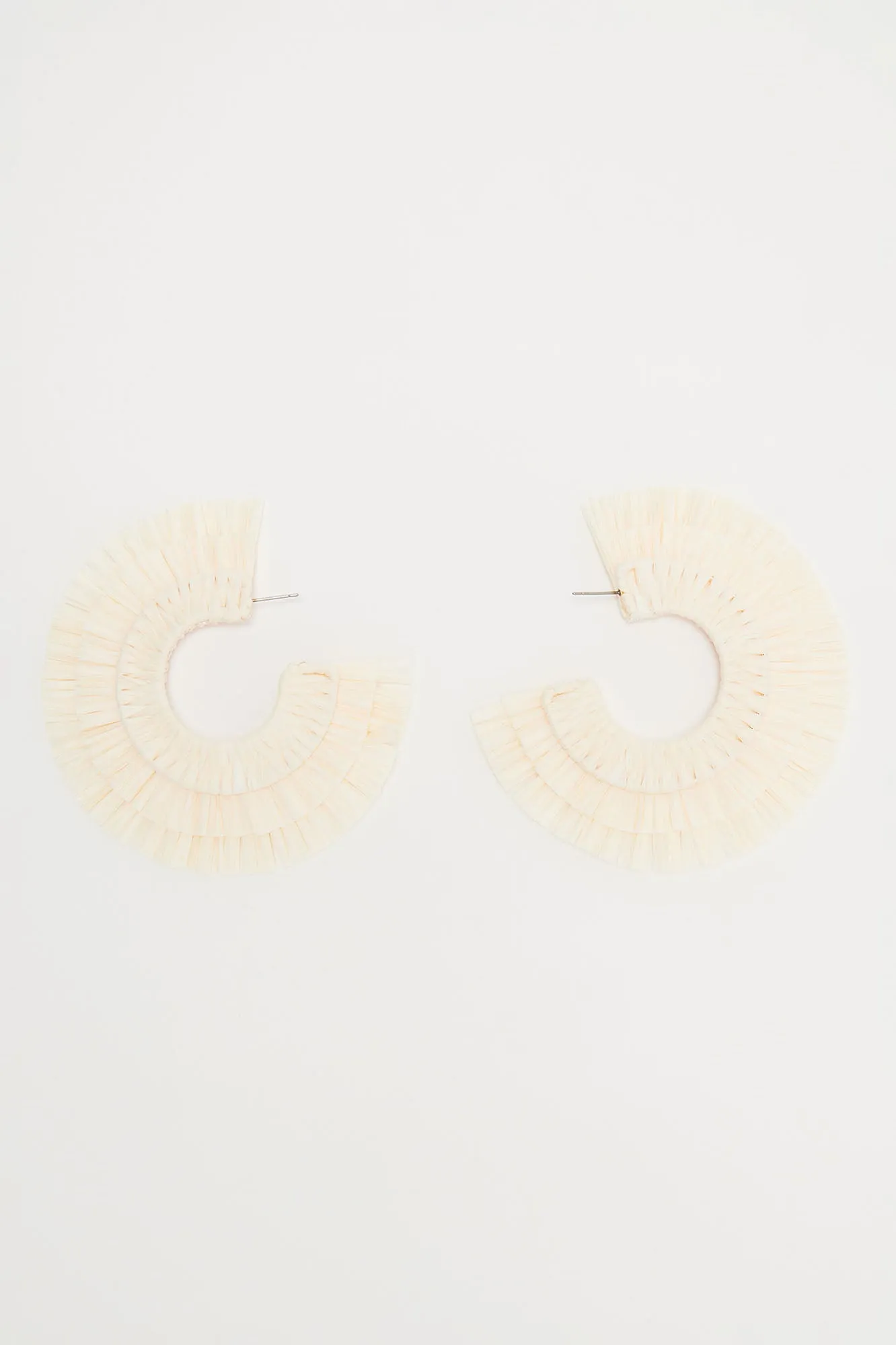 Basking In The Rays Hoop Earrings - Ivory sold by Fashion Nova product image thumbnail 3