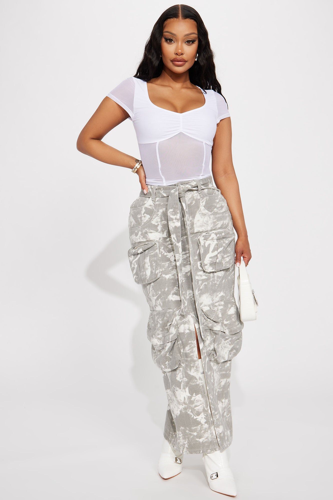 Karolina Mesh Top - Off White sold by Fashion Nova product image thumbnail 2