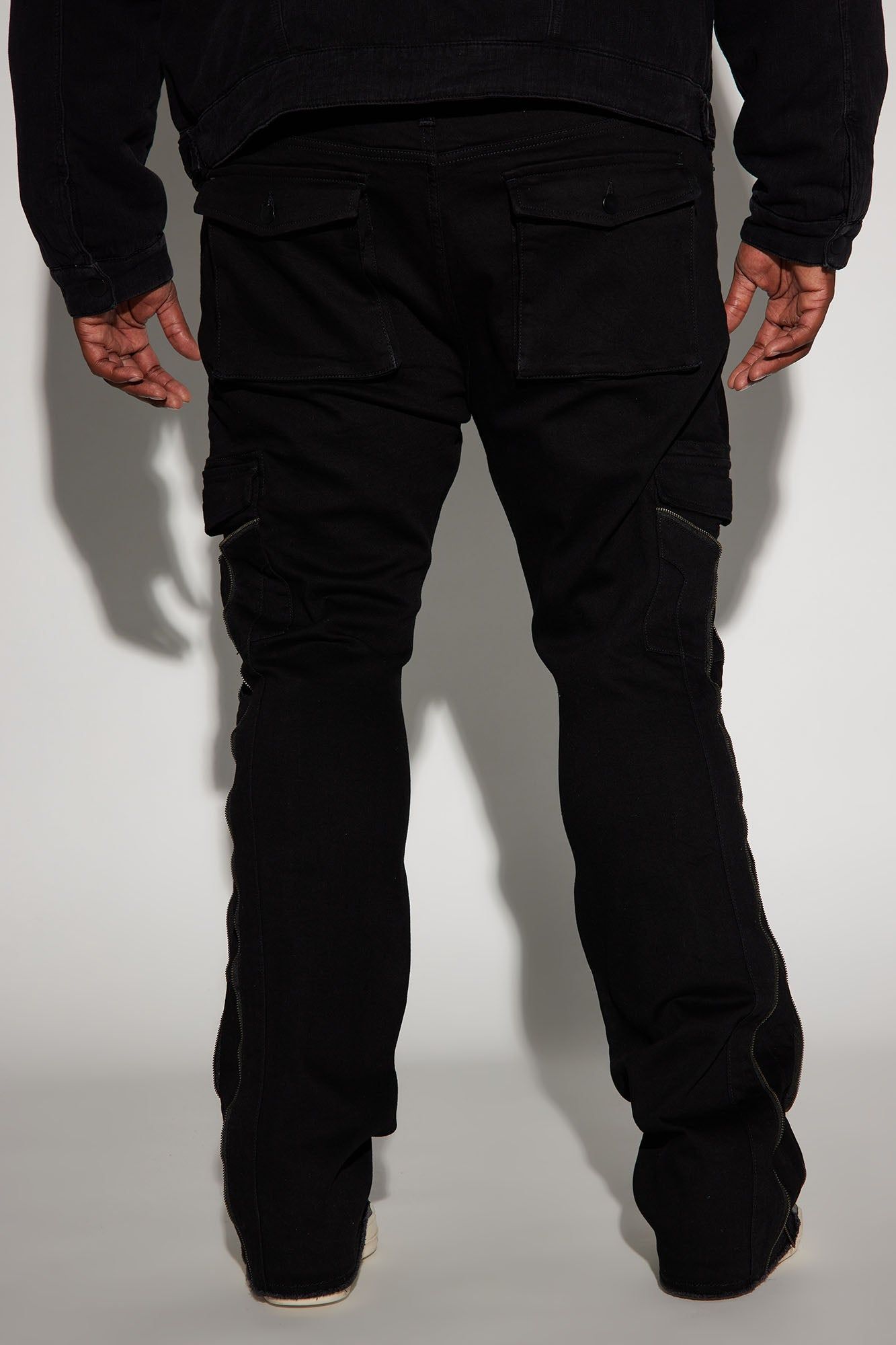 Hilltop Stacked Skinny Flare Jeans - Black sold by Fashion Nova product image thumbnail 9