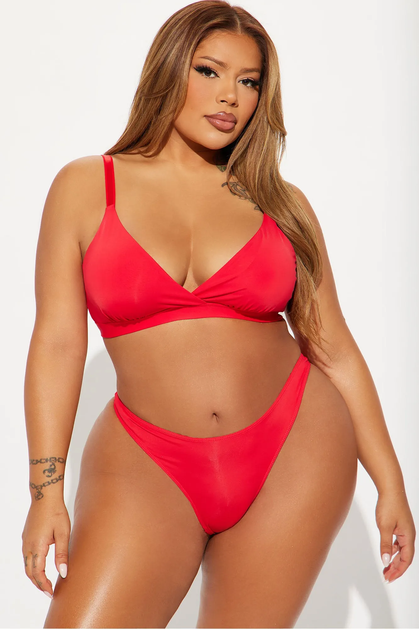 Nova Microfiber Triangle Bralette - Red sold by Fashion Nova product image thumbnail 5