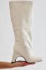 Late City Nights Knee High Heeled Boots - Cream sold by Fashion Nova