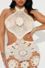 Arista Crochet Maxi Dress - Cream sold by Fashion Nova