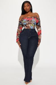 Amaya Sculpting Stretch Bootcut Jeans - Dark Wash sold by Fashion Nova