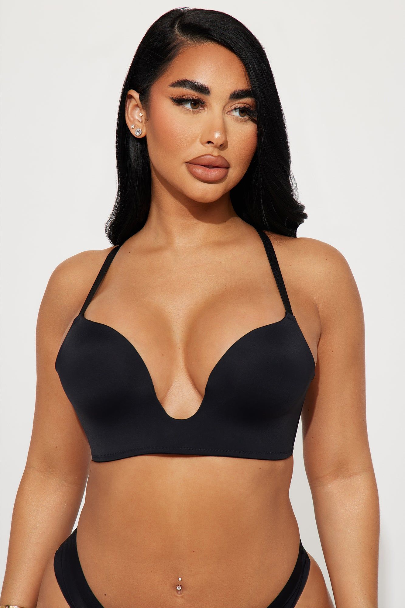 Confidence Boost Deep Plunge Bra - Black sold by Fashion Nova