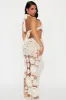 Arista Crochet Maxi Dress - Cream sold by Fashion Nova