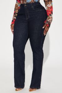 Amaya Sculpting Stretch Bootcut Jeans - Dark Wash sold by Fashion Nova