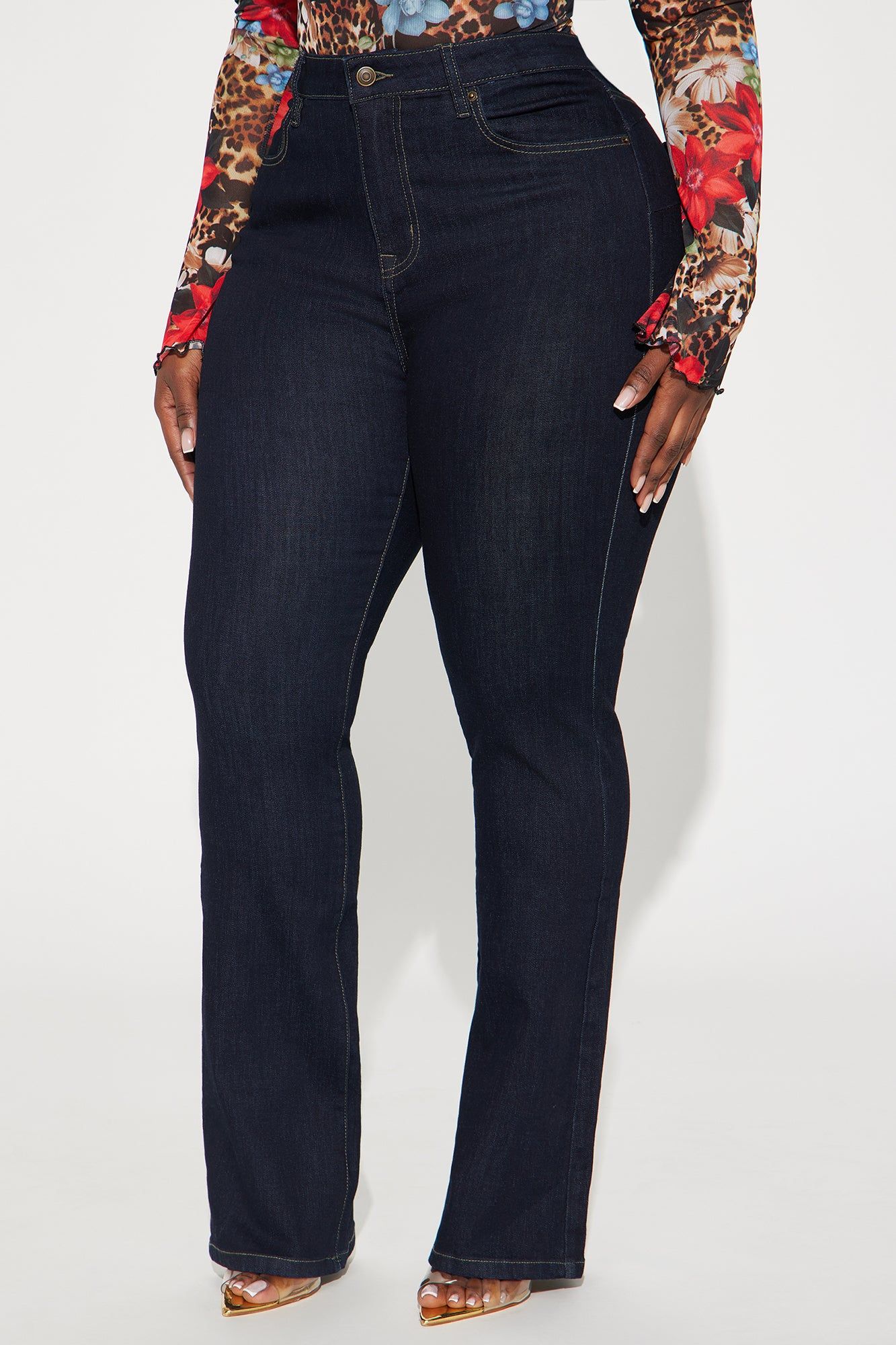 Amaya Sculpting Stretch Bootcut Jeans - Dark Wash sold by Fashion Nova product image thumbnail 5