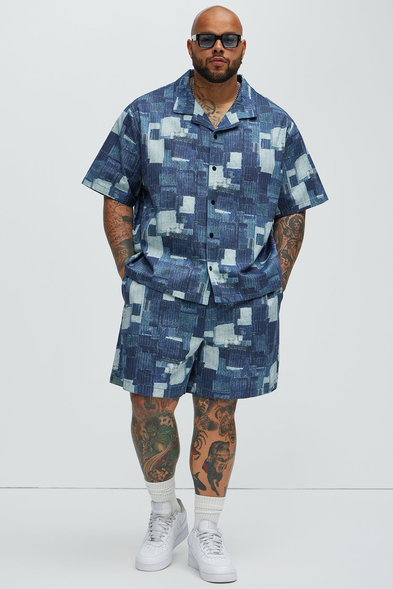 Repaired Ends Shirt - Indigo sold by Fashion Nova product image thumbnail 5