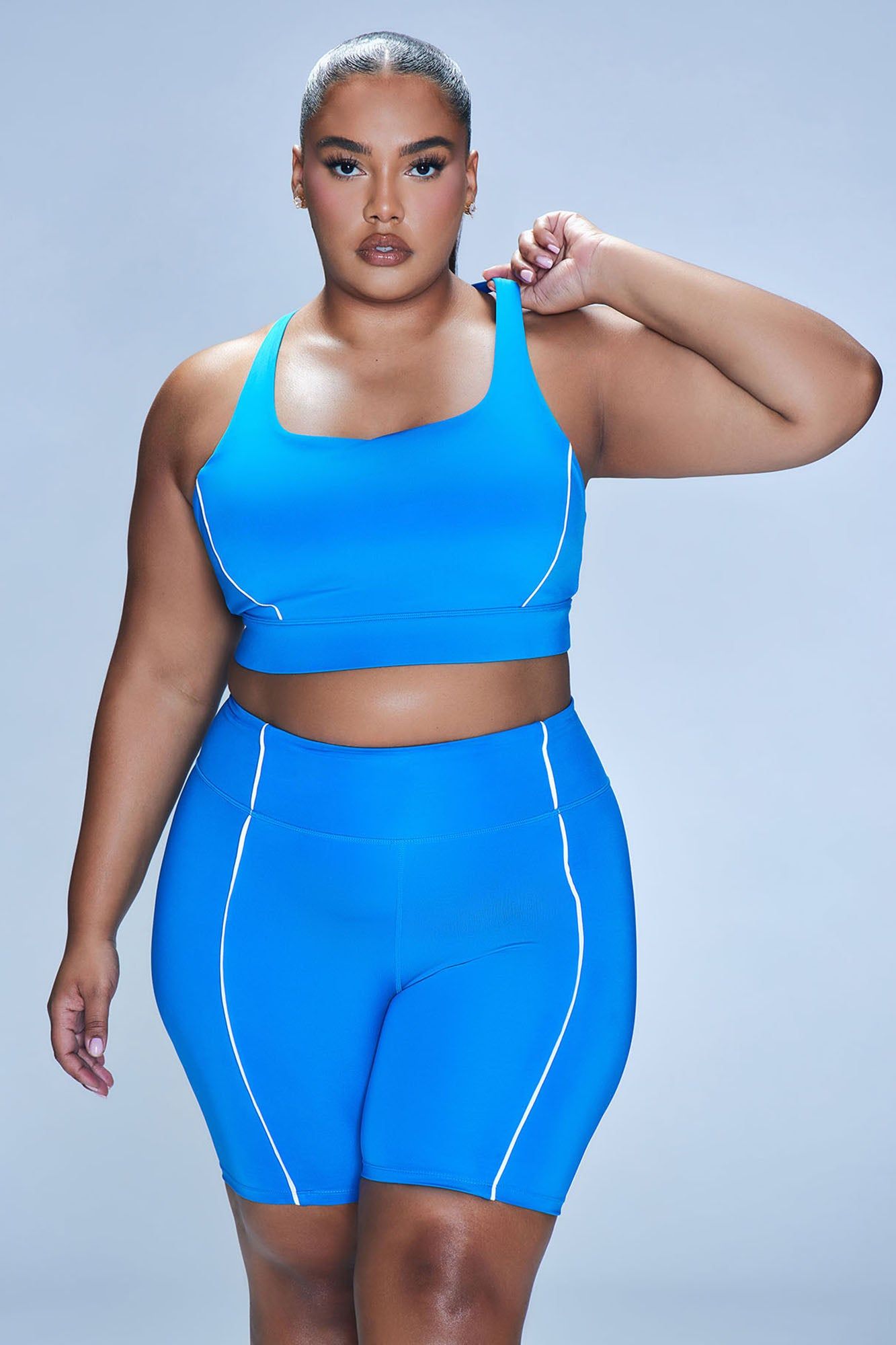 Aligned Elevate Sports Bra - CobaltBlue sold by Fashion Nova product image thumbnail 4