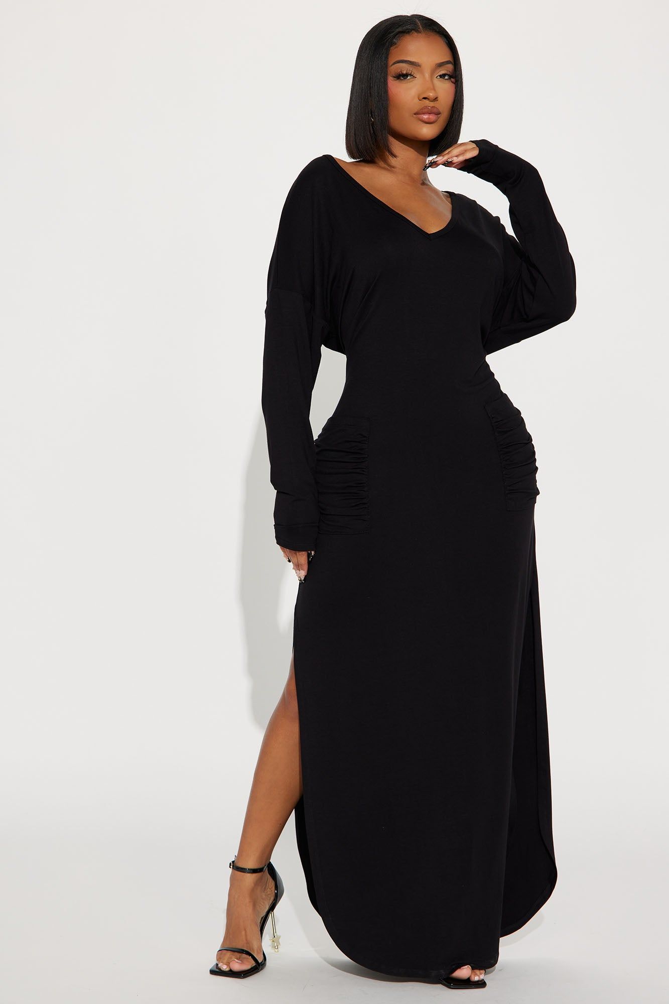Rayne Maxi Dress - Black sold by Fashion Nova