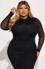 All That Glimmer Mesh Maxi Dress - Black sold by Fashion Nova