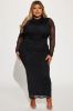 All That Glimmer Mesh Maxi Dress - Black sold by Fashion Nova