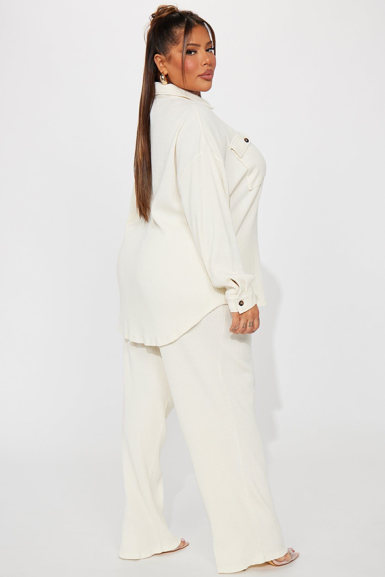 Kaylah Thermal Pant Set - Cream sold by Fashion Nova product image thumbnail 6