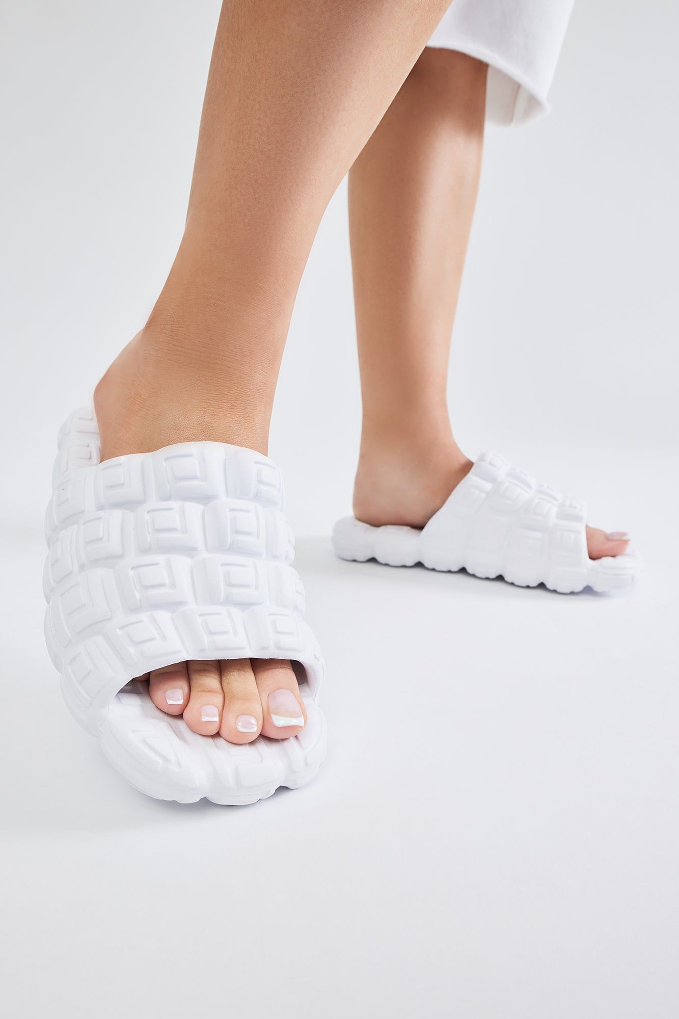 Honest Opinion Casual Slides - White sold by Fashion Nova product image thumbnail 2