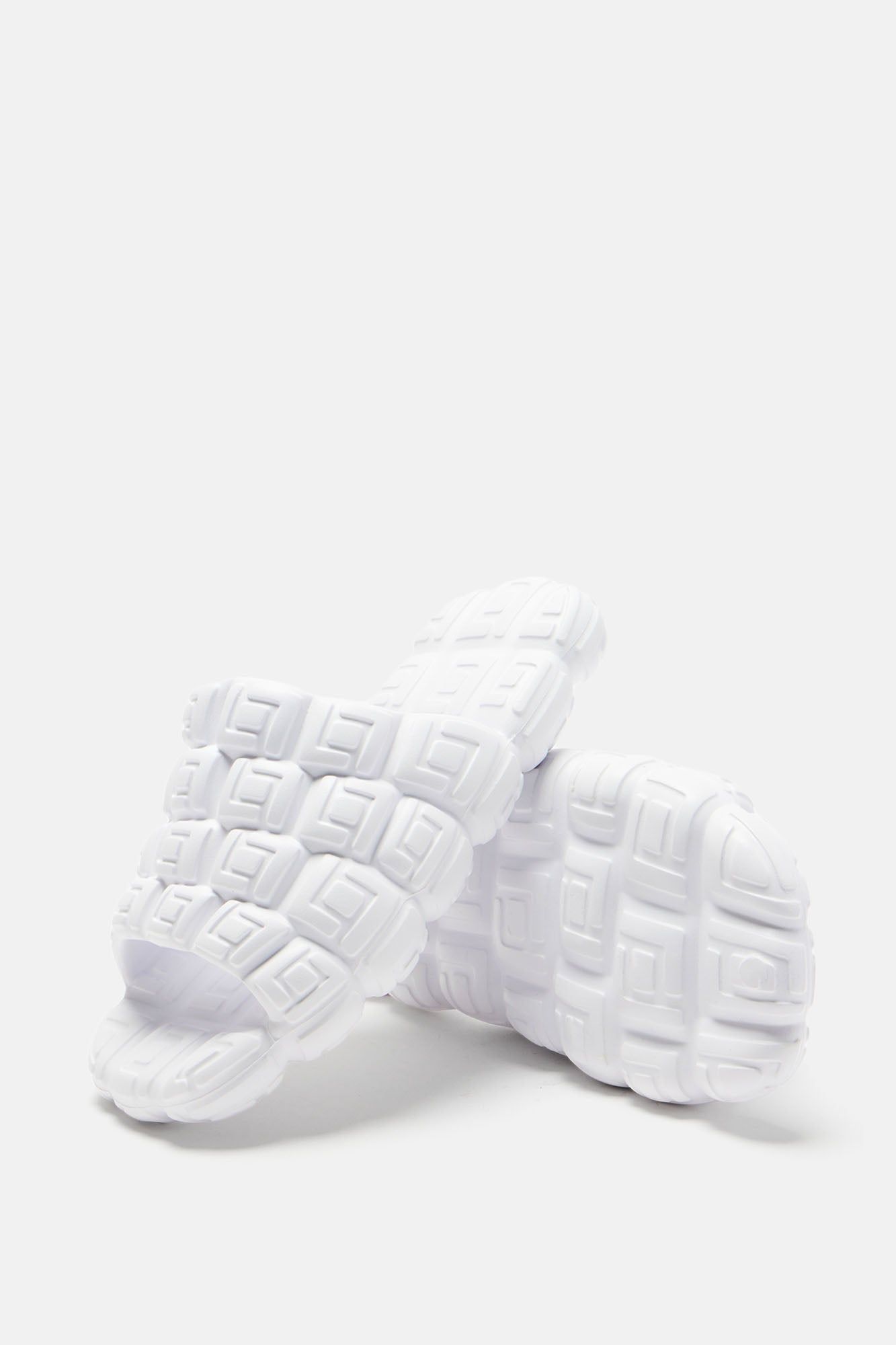 Honest Opinion Casual Slides - White sold by Fashion Nova