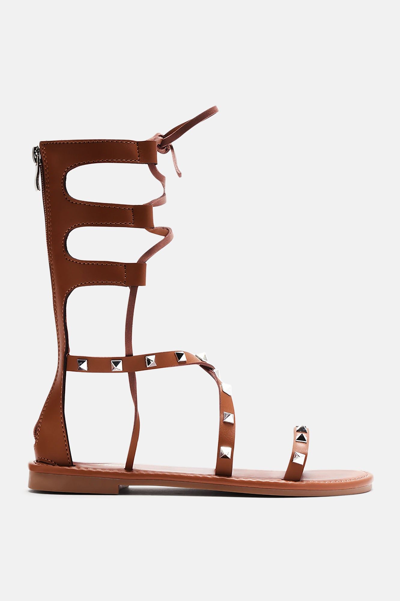 Laurie Gladiator Flat Sandals - Brown sold by Fashion Nova product image thumbnail 4