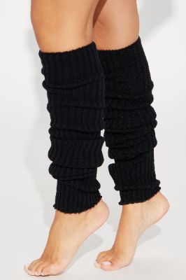 Ballerina Girly Leg Warmers - Black sold by Fashion Nova