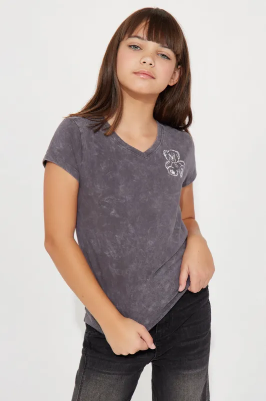 Mini Teddy Los Angeles Tee - Charcoal sold by Fashion Nova