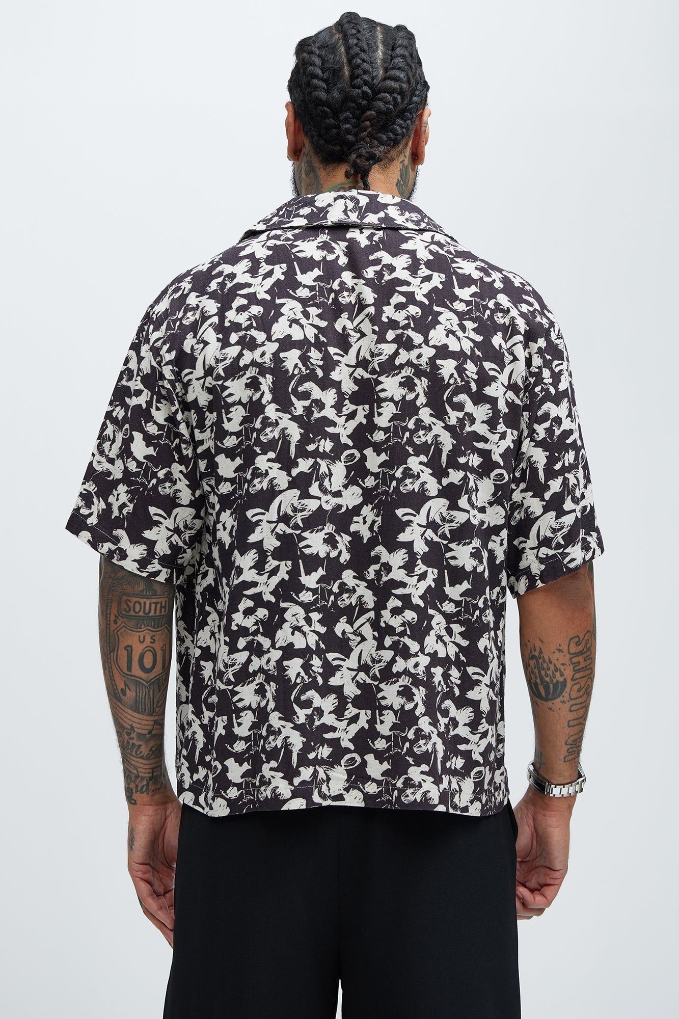 Salem Linen Shirt - Black/combo sold by Fashion Nova product image thumbnail 3