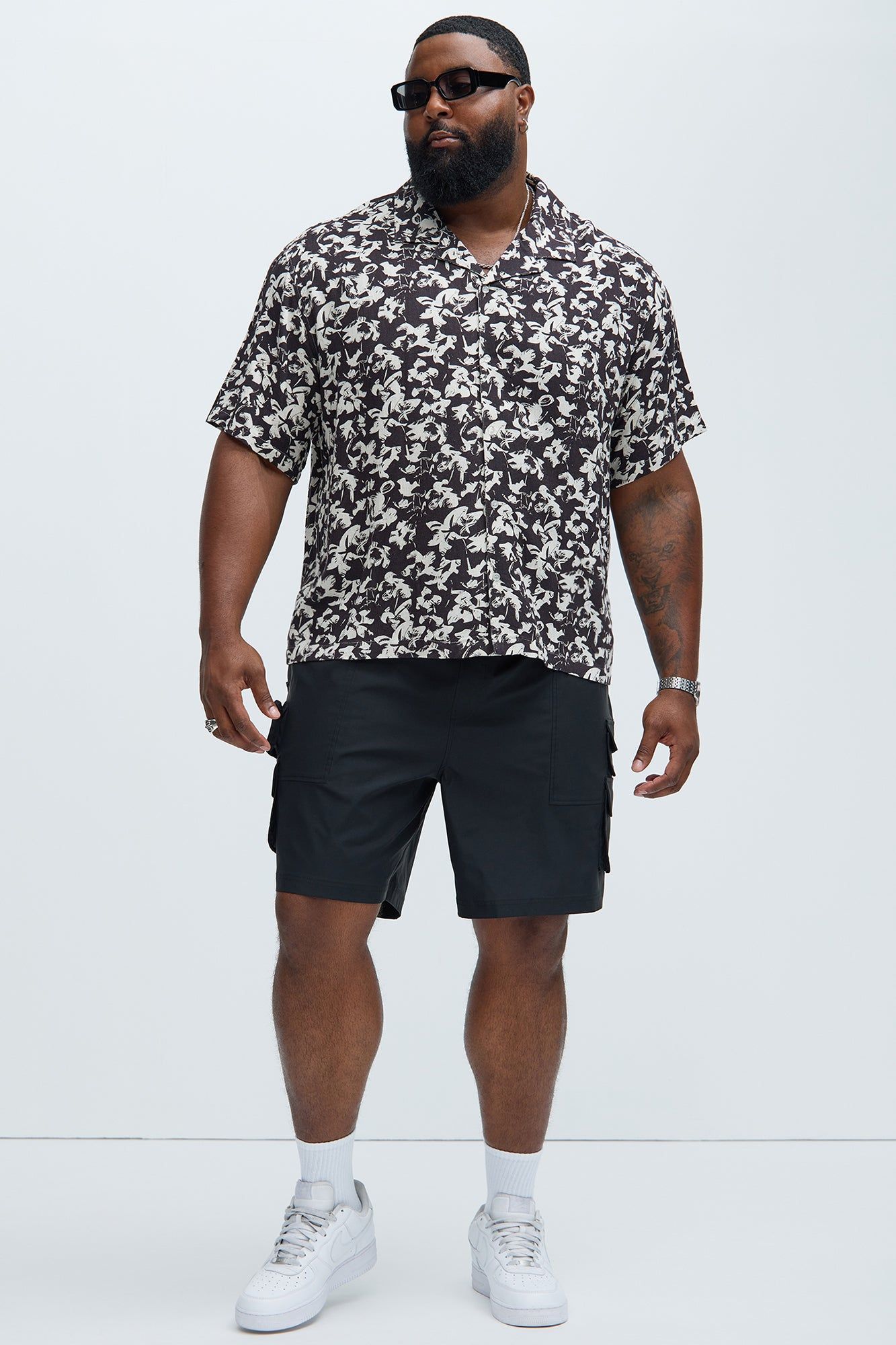 Salem Linen Shirt - Black/combo sold by Fashion Nova product image thumbnail 5