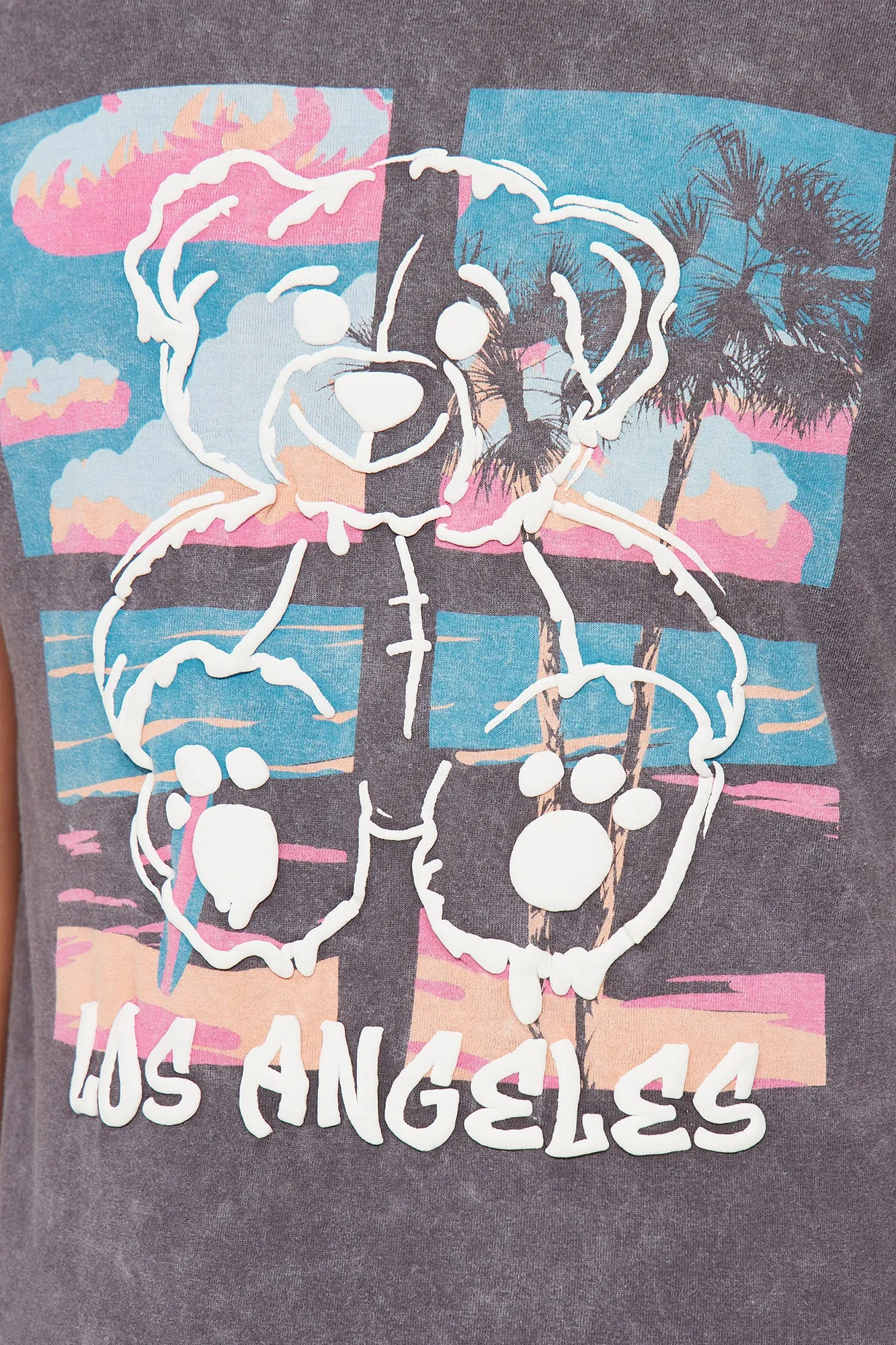 Mini Teddy Los Angeles Tee - Charcoal sold by Fashion Nova product image thumbnail 3