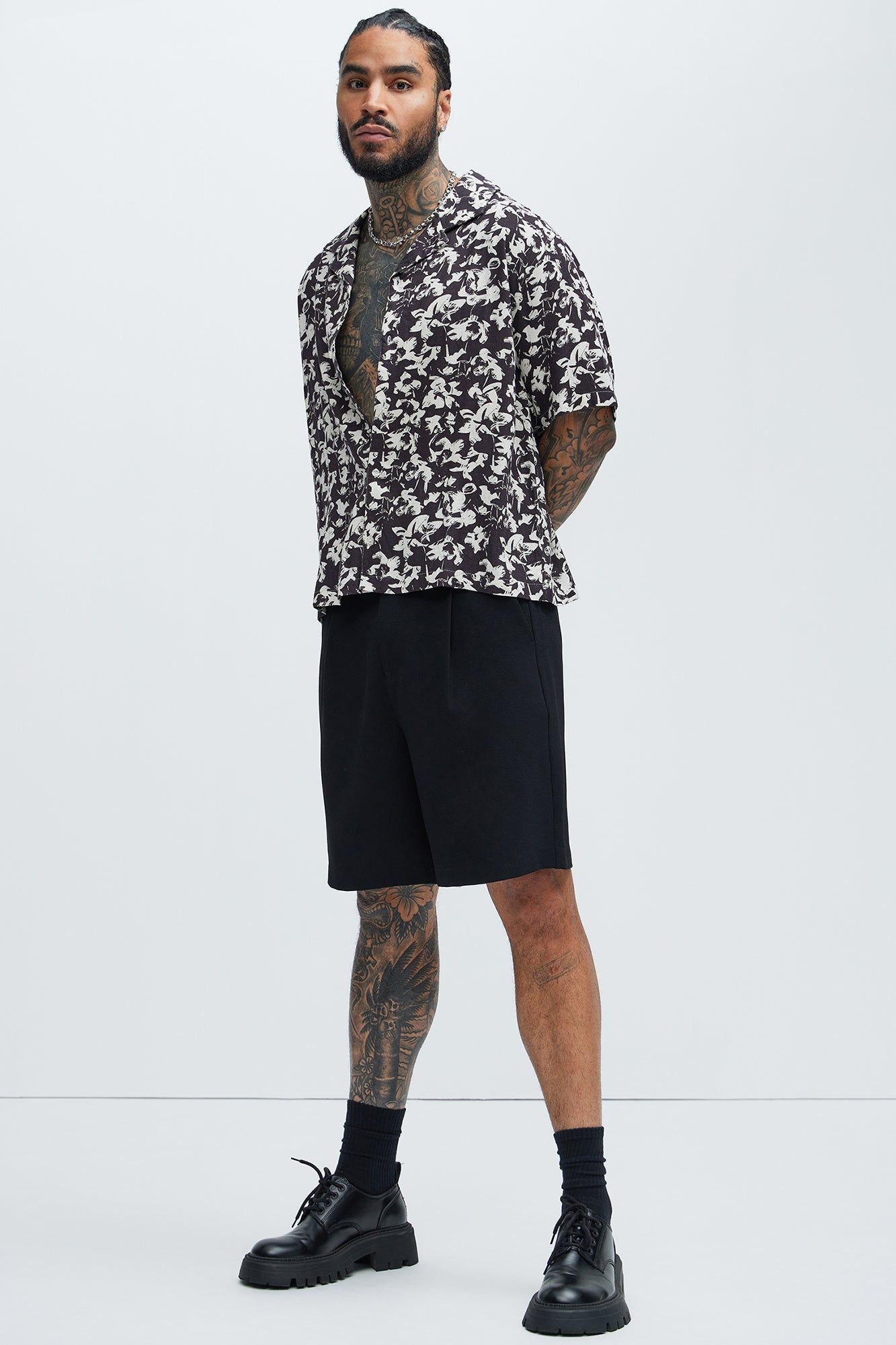 Salem Linen Shirt - Black/combo sold by Fashion Nova product image thumbnail 2