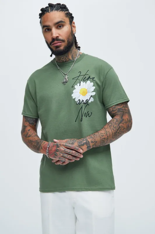 Here And Now Short Sleeve Tee - Sage sold by Fashion Nova
