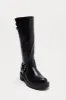 Miles Buckle Knee High Boots - Black sold by Fashion Nova