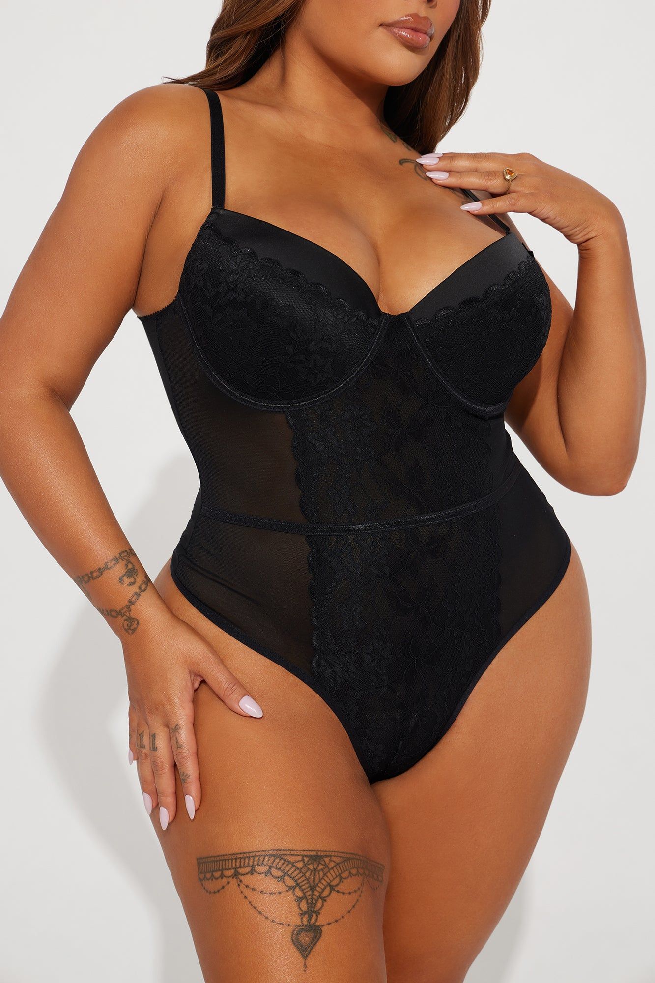 Push Up Bra Somebody To Love Teddy - Black sold by Fashion Nova product image thumbnail 5
