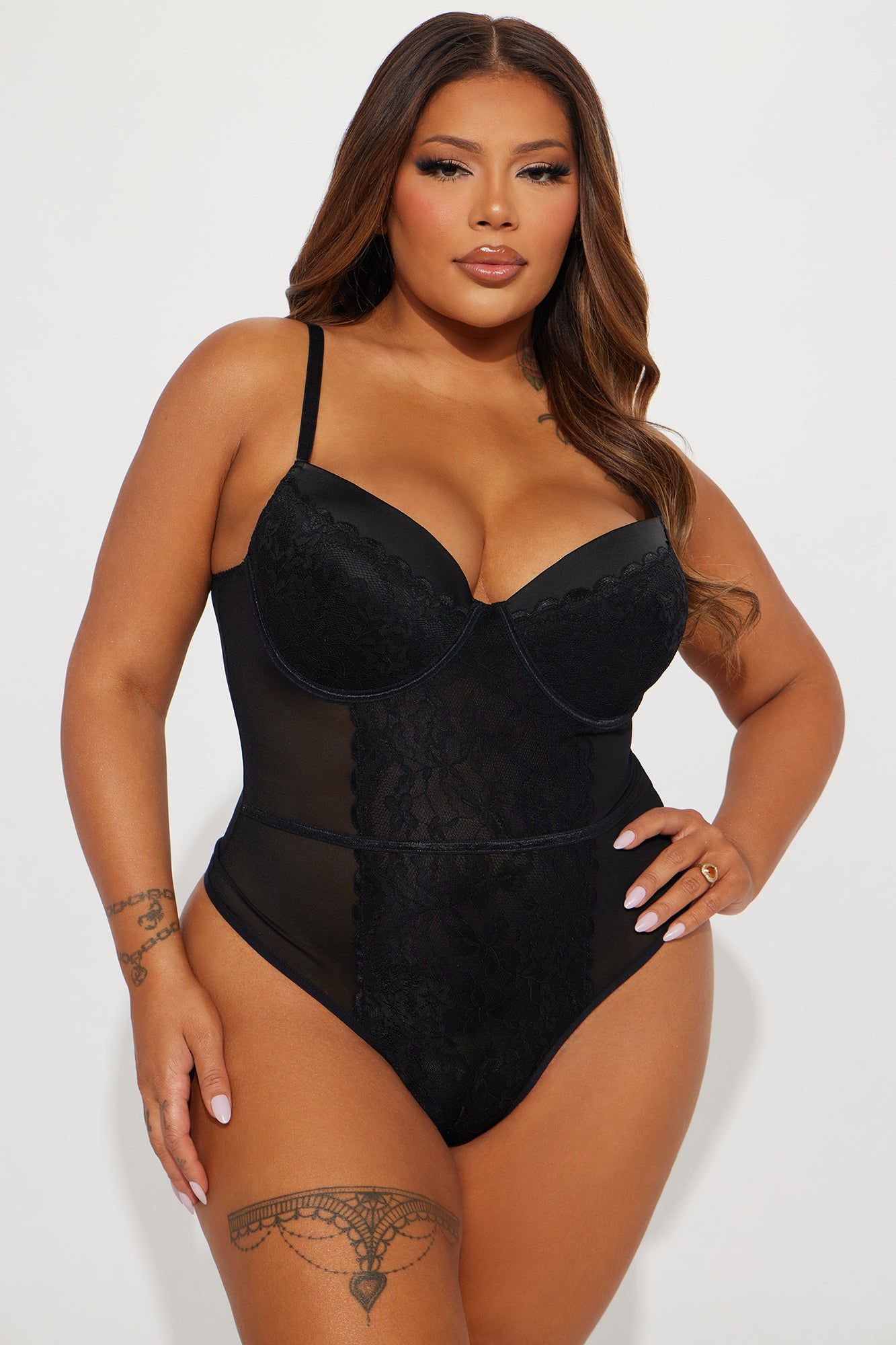 Push Up Bra Somebody To Love Teddy - Black sold by Fashion Nova product image thumbnail 4