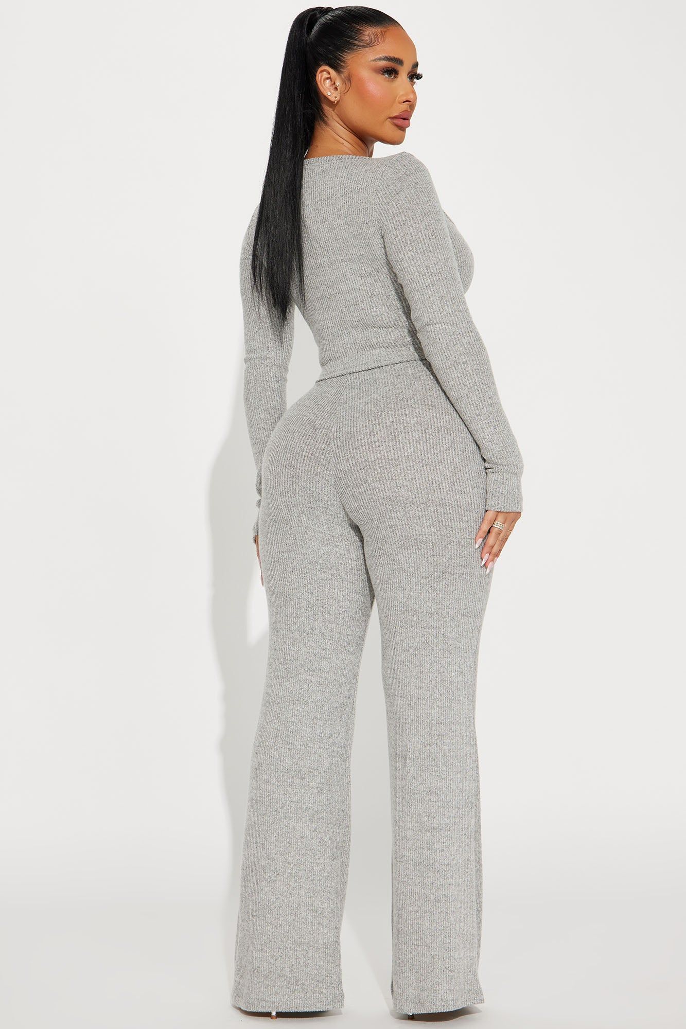 Cute N Cozy Pant Set - Heather Grey sold by Fashion Nova product image thumbnail 3