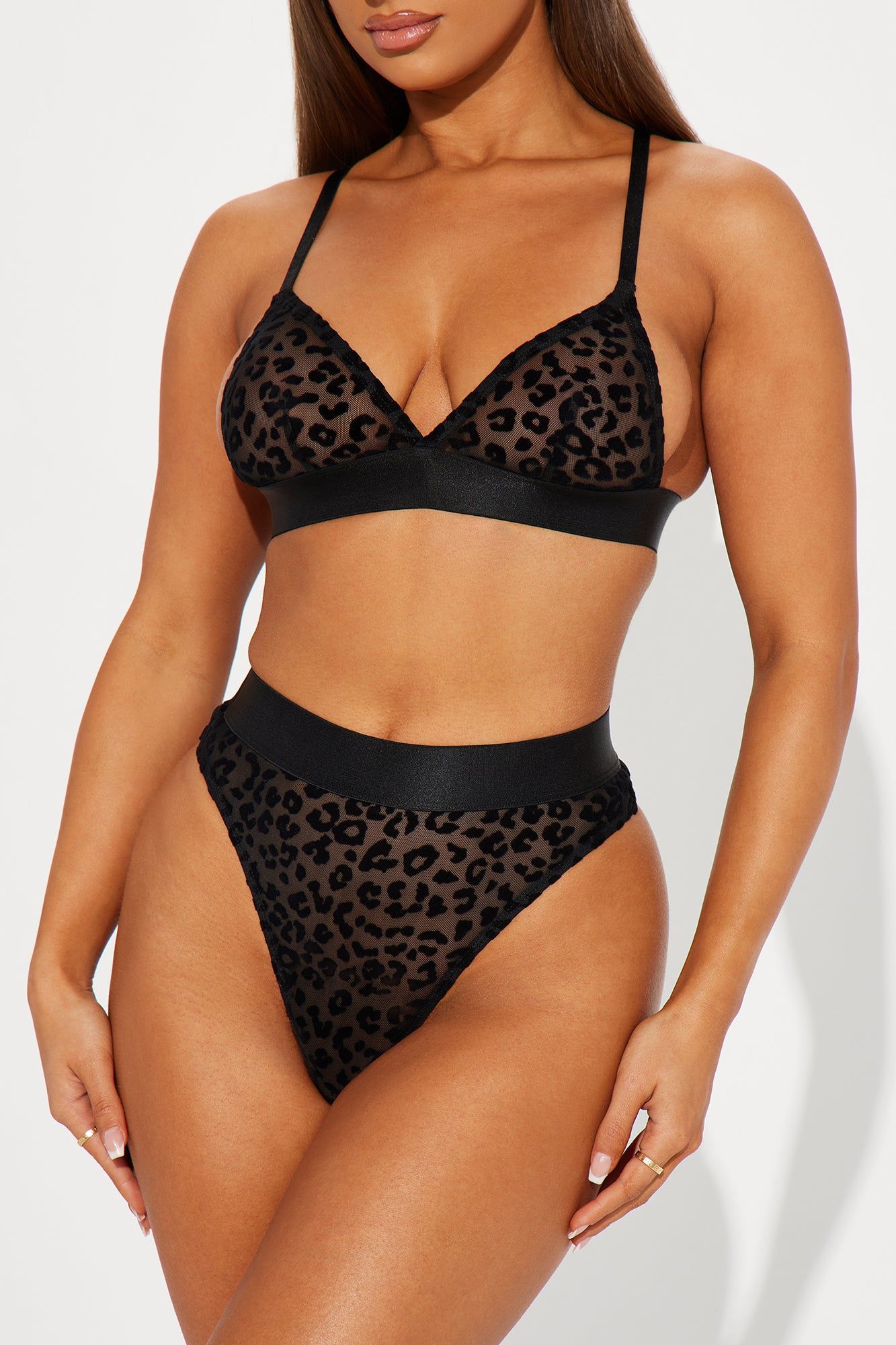 Wild Desires Mesh Panty 2 Piece Set - Black sold by Fashion Nova product image thumbnail 2