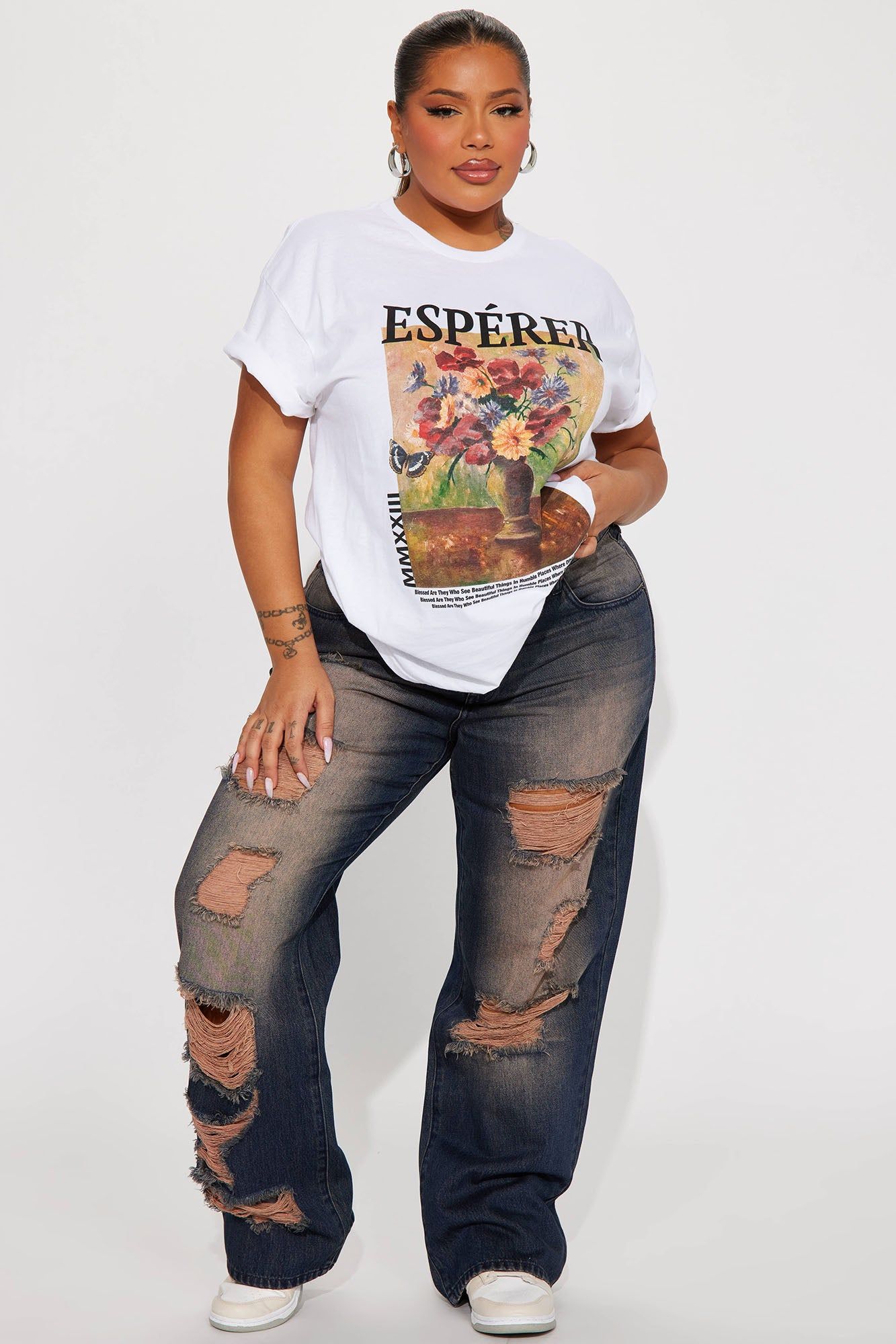To Hope Graphic Tee - White sold by Fashion Nova product image thumbnail 5