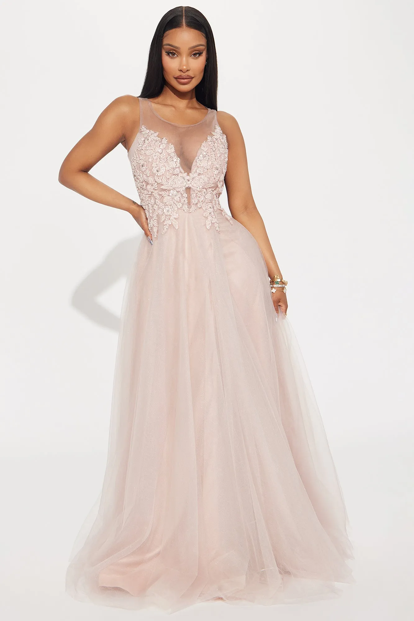 Cinderella Moment Tulle Gown - Mauve sold by Fashion Nova