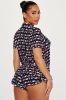 I Wanna Love You PJ Short Set - Black/Pink sold by Fashion Nova