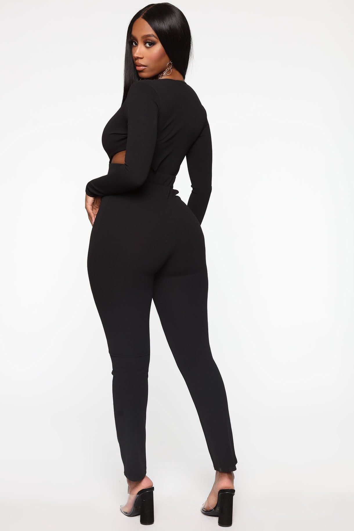 Love Charms Cut Out Jumpsuit - Black sold by Fashion Nova product image thumbnail 4