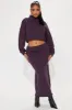 Hayden Sweater Skirt Set - Eggplant sold by Fashion Nova