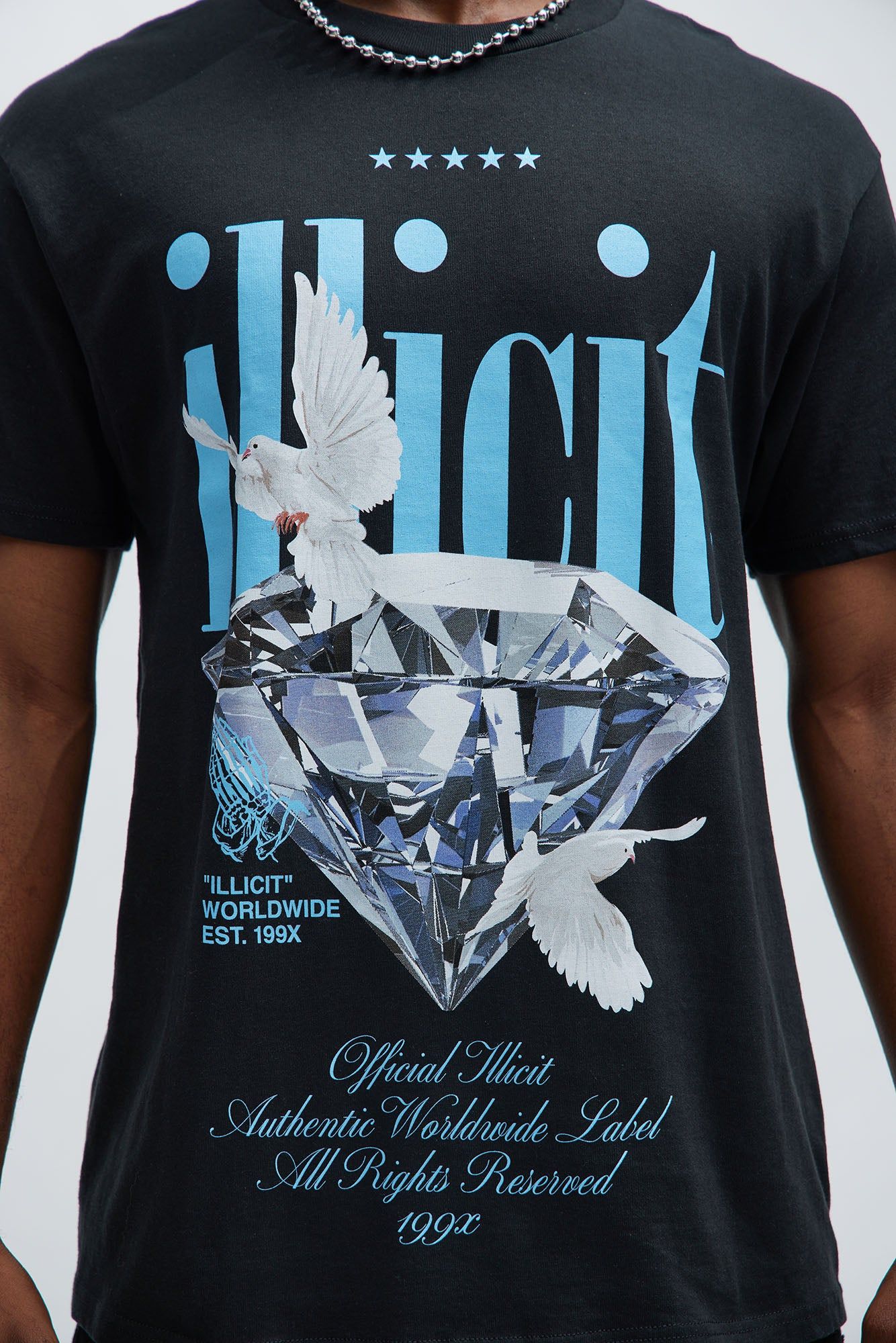 Illicit Short Sleeve Tee - Black sold by Fashion Nova product image thumbnail 3