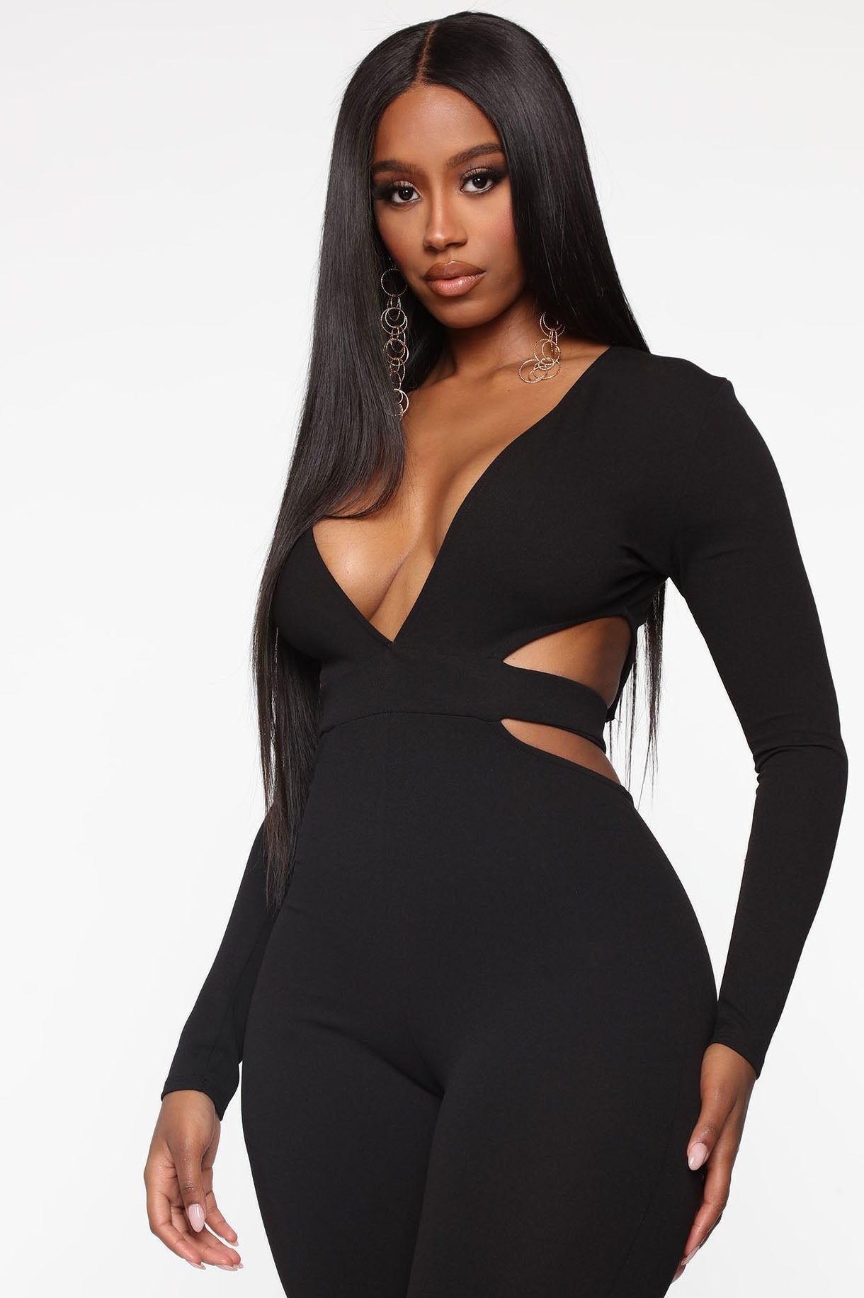 Love Charms Cut Out Jumpsuit - Black sold by Fashion Nova product image thumbnail 3