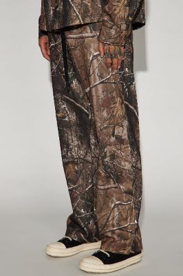 Tree Camo Straight Sweatpant - Camouflage sold by Fashion Nova