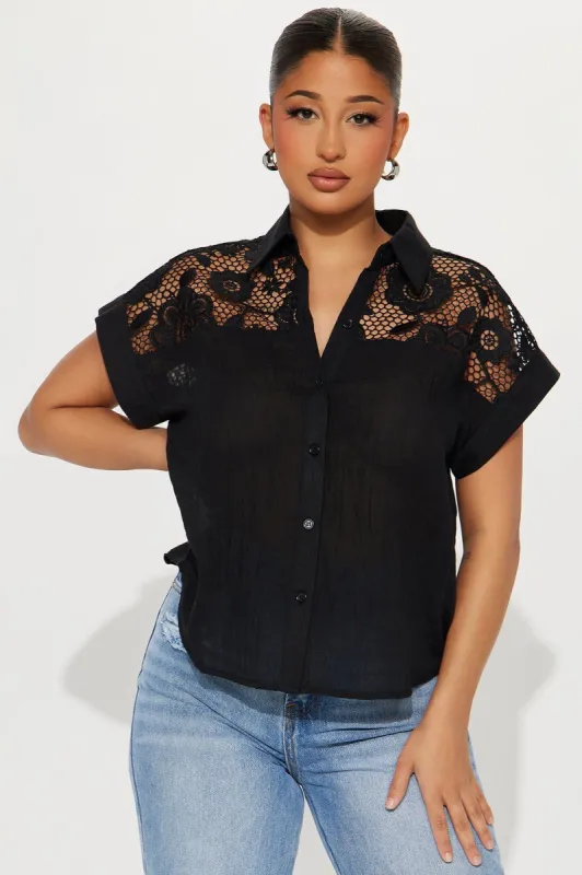 Pass It On Shirt - Black sold by Fashion Nova