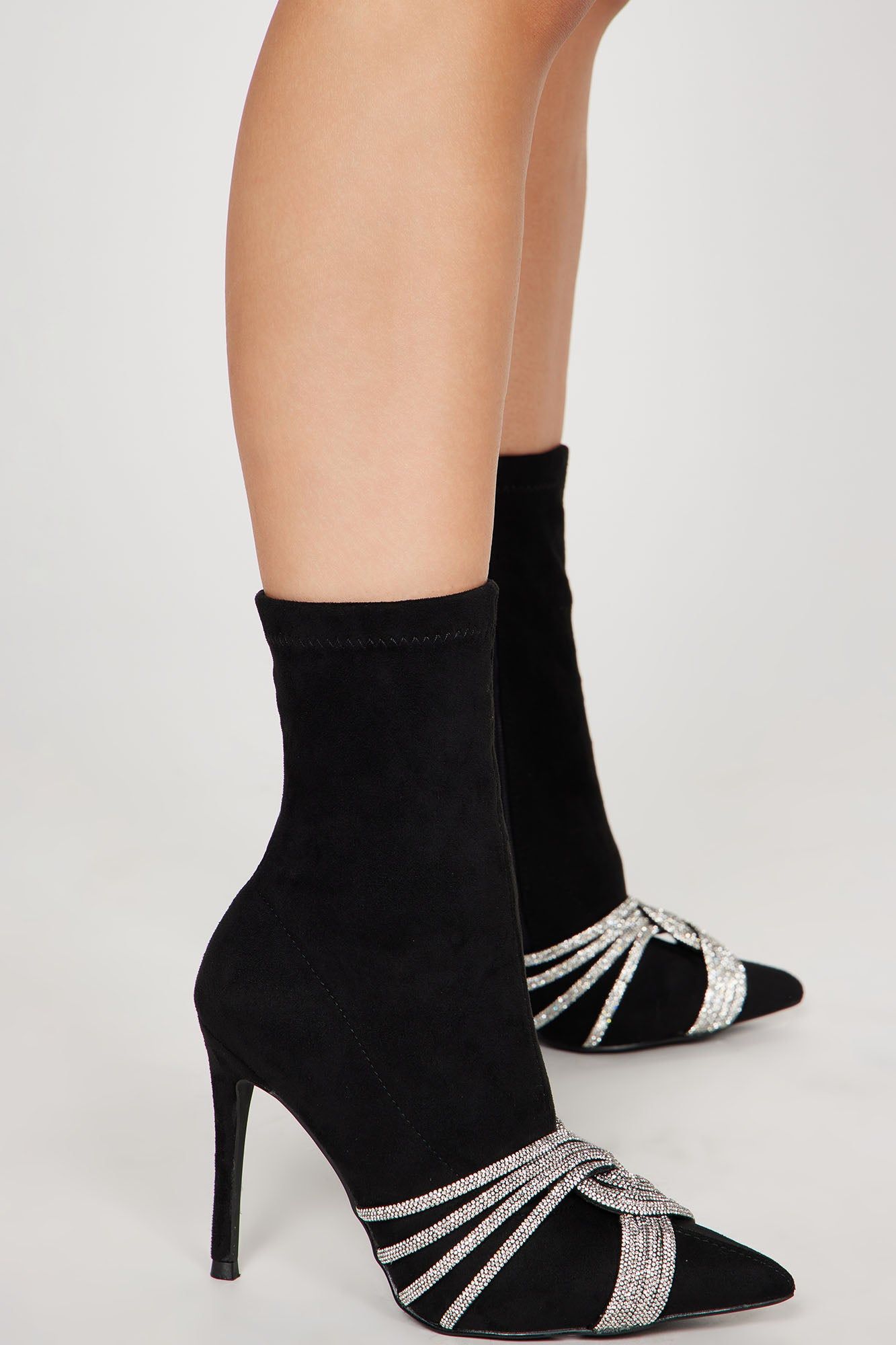 Self Love Embellished Booties - Black sold by Fashion Nova product image thumbnail 3